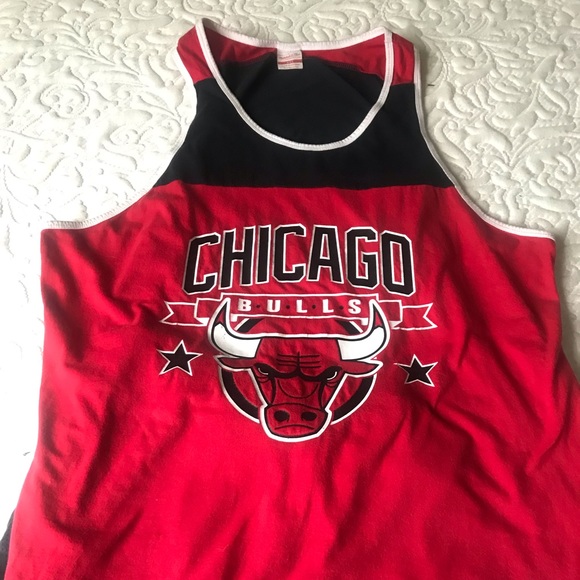 CHICAGO BULLS MITCHELL NESS NBA RED TANK TOP XXL - Picture 2 of 6